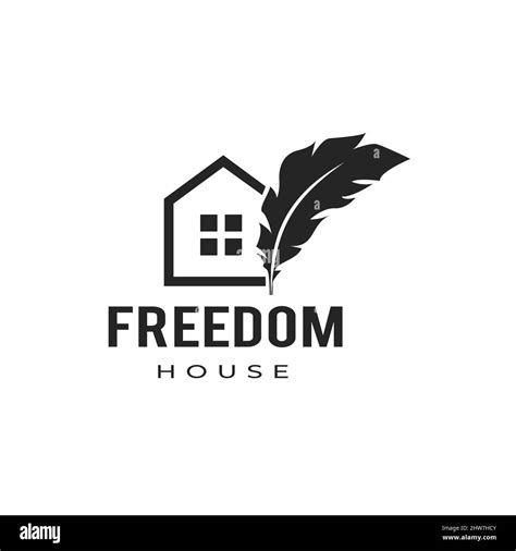 Feather And House Logo Vector Design Educational Logo Conceptelegant