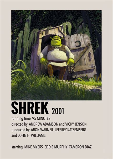 Millies Minimalistic Shrek Movie Poster