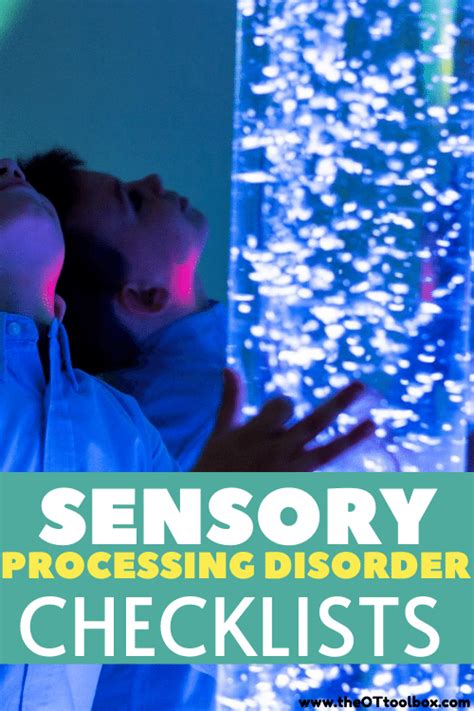 Sensory Processing Disorder Checklist The Ot Toolbox In 2022