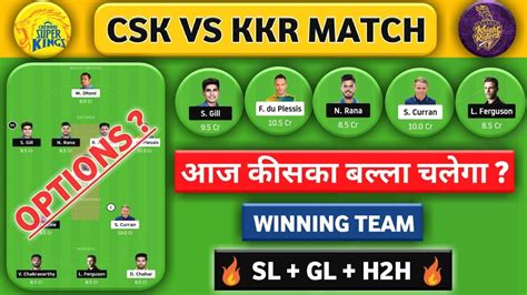 csk vs kkr csk vs kkr dream11 team ipl dream11 ipl 2020 match prediction sl and gl top