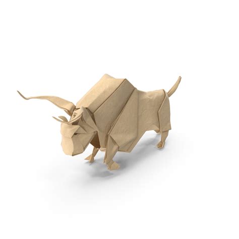 Origami Bull Png Images And Psds For Download Pixelsquid S11169351c