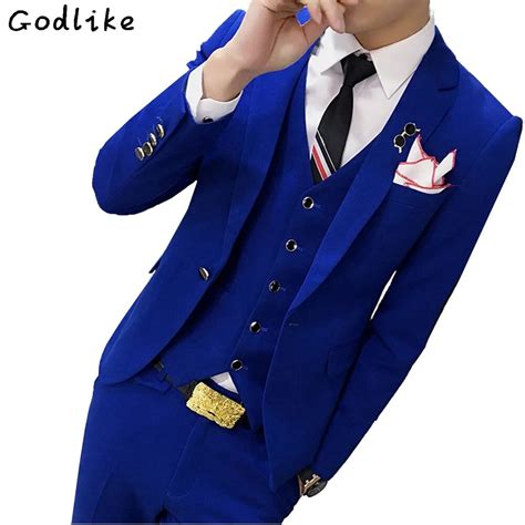 Godlike New Design Fashion Men High End Suits Jacket Formal Dress Male