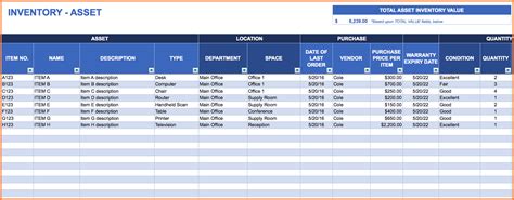 11 Asset Management Spreadsheet Excel Spreadsheets Group