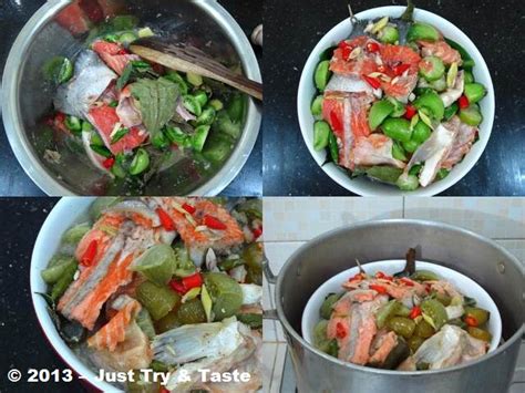 Jadi makanan udang goreng tepung terpaksa disingkirkan dulu diganti udang bakar oven. Garang Asem Ikan Salmon | Just Try & Taste
