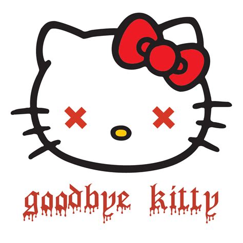 Goodbye Kitty Hello Kitty Goodbye Kitty Kawaii Illustration