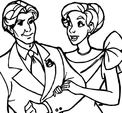 Husband And Wife Kissing Coloring Page Coloringcrewcom Sketch Coloring Page