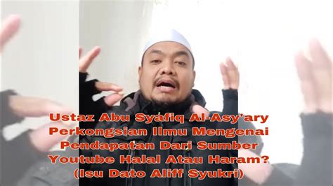 Ustadz syafiq riza basalamah merupakan ustadz terkenal di indonesia berikutnya. Ustaz Abu Syafiq - Pendapatan Dari Sumber Youtube Halal ...