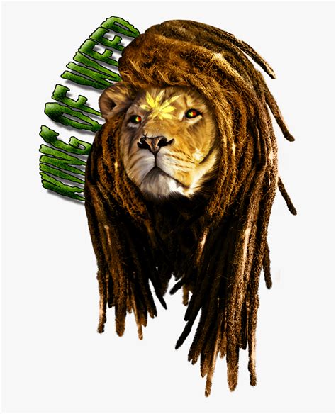 Rastafarian Lion Of Judah Tattoo Leon Con Rastas Png Transparent Png