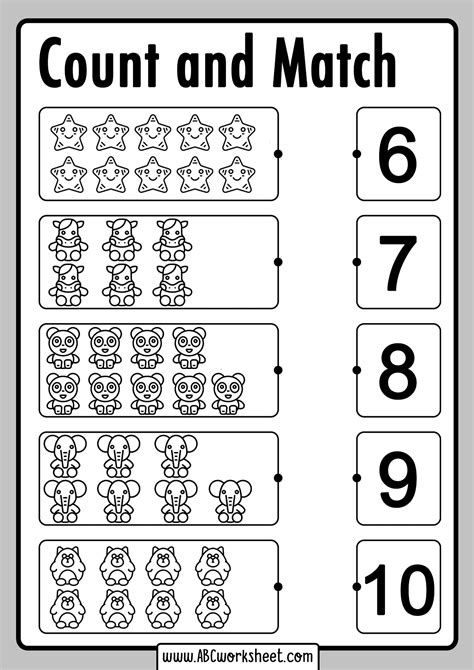 Number Matching Printable