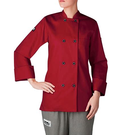 Womens Long Sleeve Primary Plastic Button Chef Jacket 4420 Chefwear