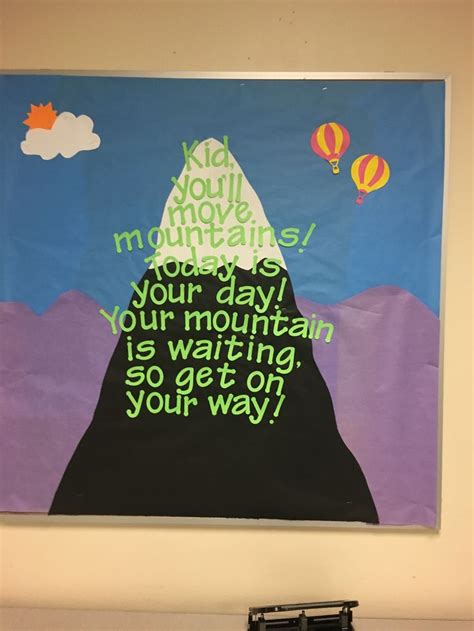 Dr Suess Bulletin Board Kid Youll Move Mountains Kids Bulletin