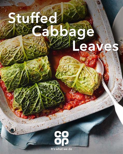 Stuffed Cabbage Leaves Co Op Recipe Veg Recipes Uk Recipes Recipes