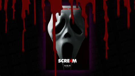 Download Scream Dripping Blood Poster Wallpaper