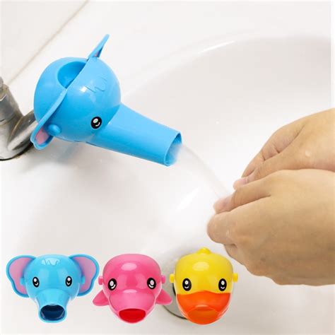 1pcs Cute Animal Duck Elephant Dolphin Shape Water Faucet Extension