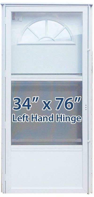 Weather shield french door size: 34x76 Aluminum Door Fan Window LH for Mobile Home ...
