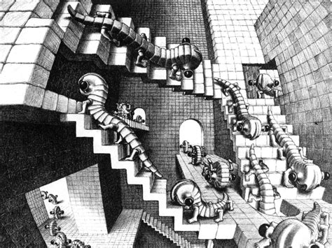Mc Escher Wallpapers Top Free Mc Escher Backgrounds Wallpaperaccess