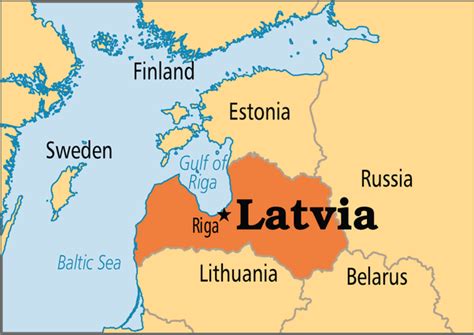 Latvia Map Surrounding Countries Cities And Towns Map