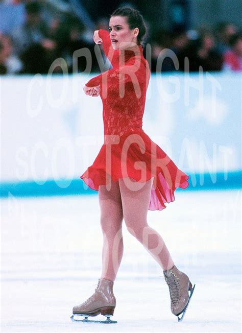 Katarina Witt Performing Her Free Skate During The Xvll Winter Olympics In Lillehammer Norway