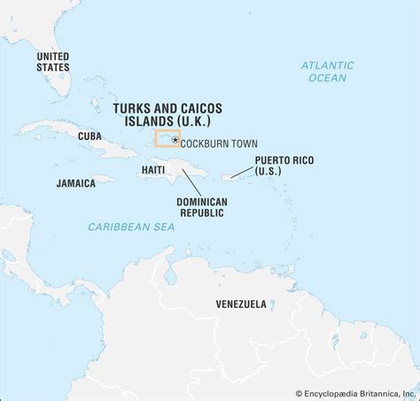 Turks Caicos Islands Map