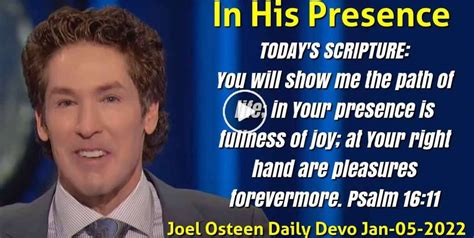 Joel Osteen Daily Devotion