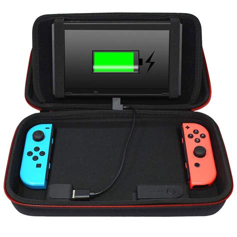Nintendo Switch Carrying Charger Case With Stand 10000mah Rechargeable