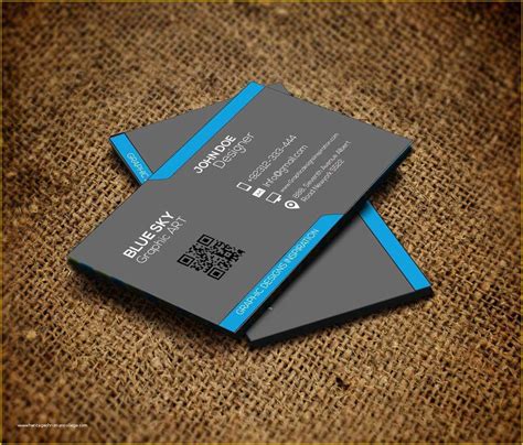 Double Sided Business Card Template Free Download Of Double Sided