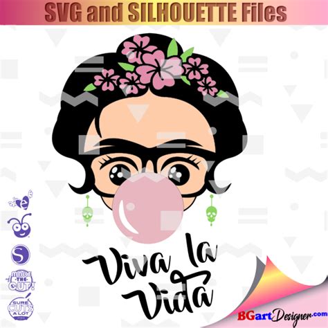 Frida kahlo svg cuttable designs. Pin on BGartDesigner Shop | SVG files | cutting files ...