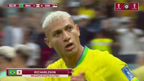 Richarlisons 1st Goal At World Cup Youtube