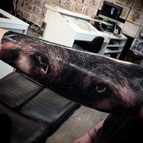 Wolf Eyes Realistic Tattoo By Drew Apicture Best Tattoo Ideas Gallery