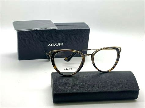 New Prada Eyeglasses Vpr 61t Vax 1o1 Pale Gold