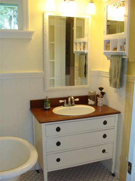 Turn into a bathroom vanity. DIY Dresser to Vanity | The Owner-Builder Network