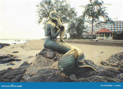 The Golden Mermaid Stock Photo Image Of Golden Fish 43550906