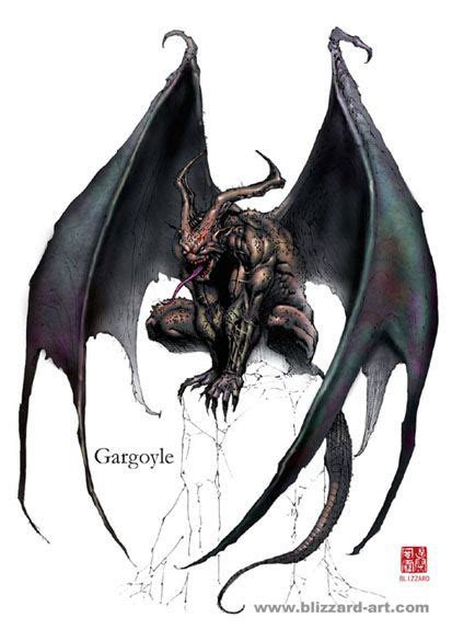 Gargoyle Demons Fiends And Hellish Creatures Pinterest Vampires