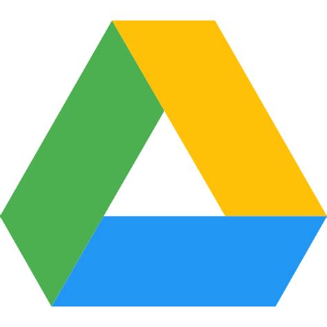 Google's user interface that manages files stored on google drive. Google drive - Free social media icons