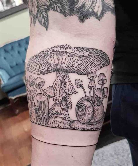 28 Enchanting Mushroom Tattoos Pattern Tattoo Mushroom Tattoos