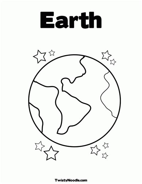 Earth Template Printable - Coloring Home