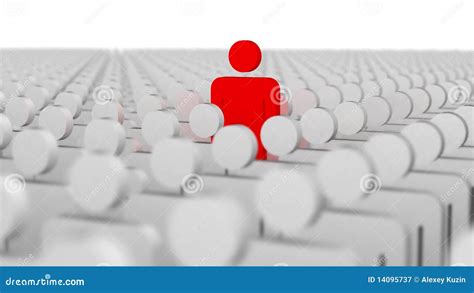Leader And The Crowd Stock Illustration Illustration Of Leadership