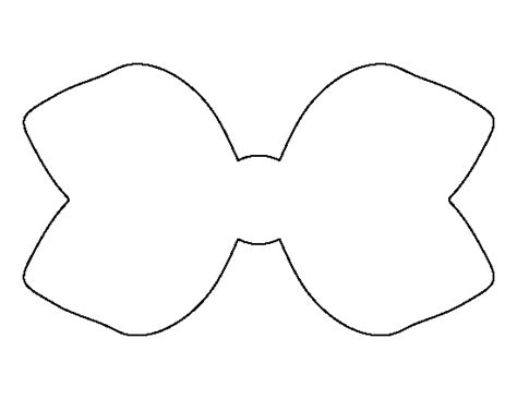 Finished bow size is 3.5. hairbow outline clipart - Clipground