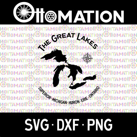 Great Lakes Svgdxfpng Instant Digital Download For Etsy