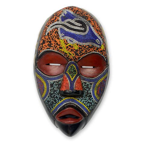Unicef Uk Market Hand Carved Beaded African Mask From The Dan Tribe