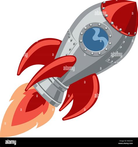 Nave Espacial Cohete De Dibujos Animados Imagen Vector De Stock Alamy