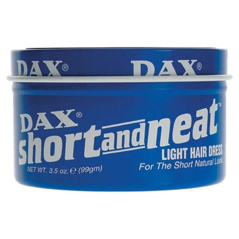 Products include dax super neat hair cream. DAX Short and Neat Light Hair Dress Wax 99g