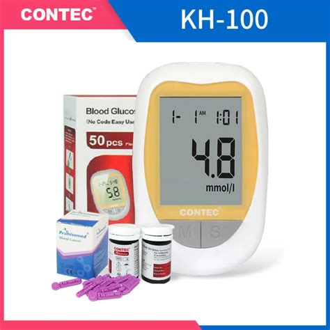 Contec Kh Blood Glucose Meter Pcs Strips And Pcs Lancets Blood