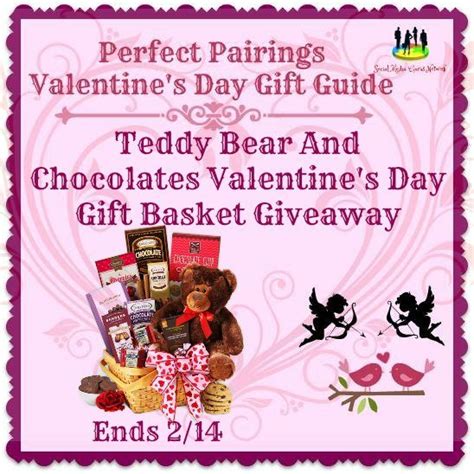 Teddy Bear And Chocolates Valentines Day T Basket Giveaway Ends 2