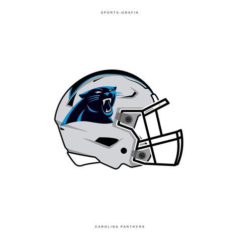 Carolina Panthers Helmet Fanart Nfl American Football Foot Américain