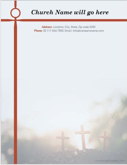 Printable designs are free to use for business, school, teachers, church, and family. 5 Best MS Word Church Letterhead Templates | Word & Excel Templates