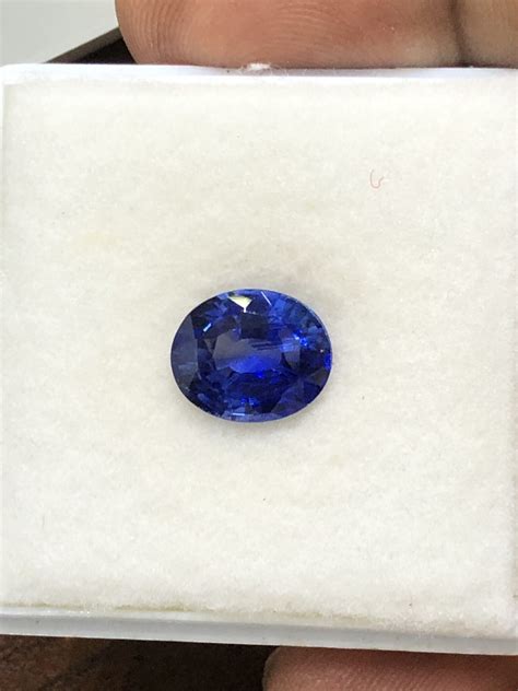 Certified Natural Vivid Blue Sapphire Lihiniya Gems