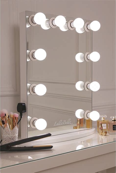 Check out our vanity mirror with lights selection for the very best in unique or custom, handmade pieces from our mirrors shops. simplistic crisp white finish embedded hollywood light up ...