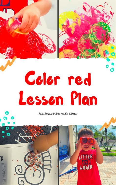 Tot School Color Red Lesson Plan 2 Year Olds Kid Activities With