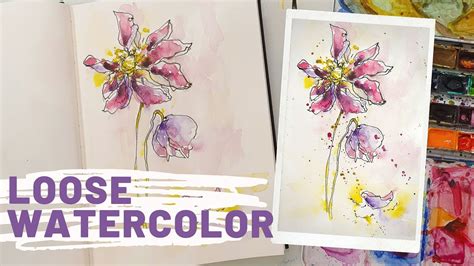 Loose Watercolor Flowers Tutorial Best Flower Site